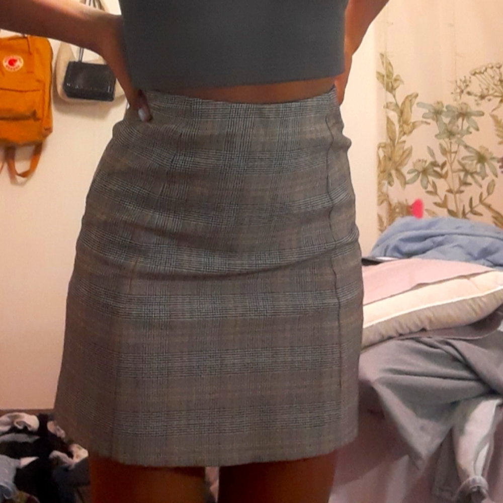 Aritzia plaid skirt